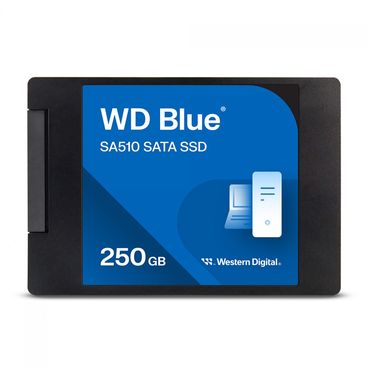 SSD WD Blue SA510, 250GB, Sata III, Leitura 555MBs e Gravação 440MBs, WDS250G3B0A