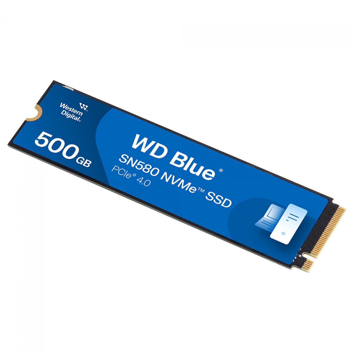SSD WD Blue SN580, M.2 2280, NVMe, 500GB, Leitura 4000MBs e Gravação 3600MBs, WDS500G3B0E