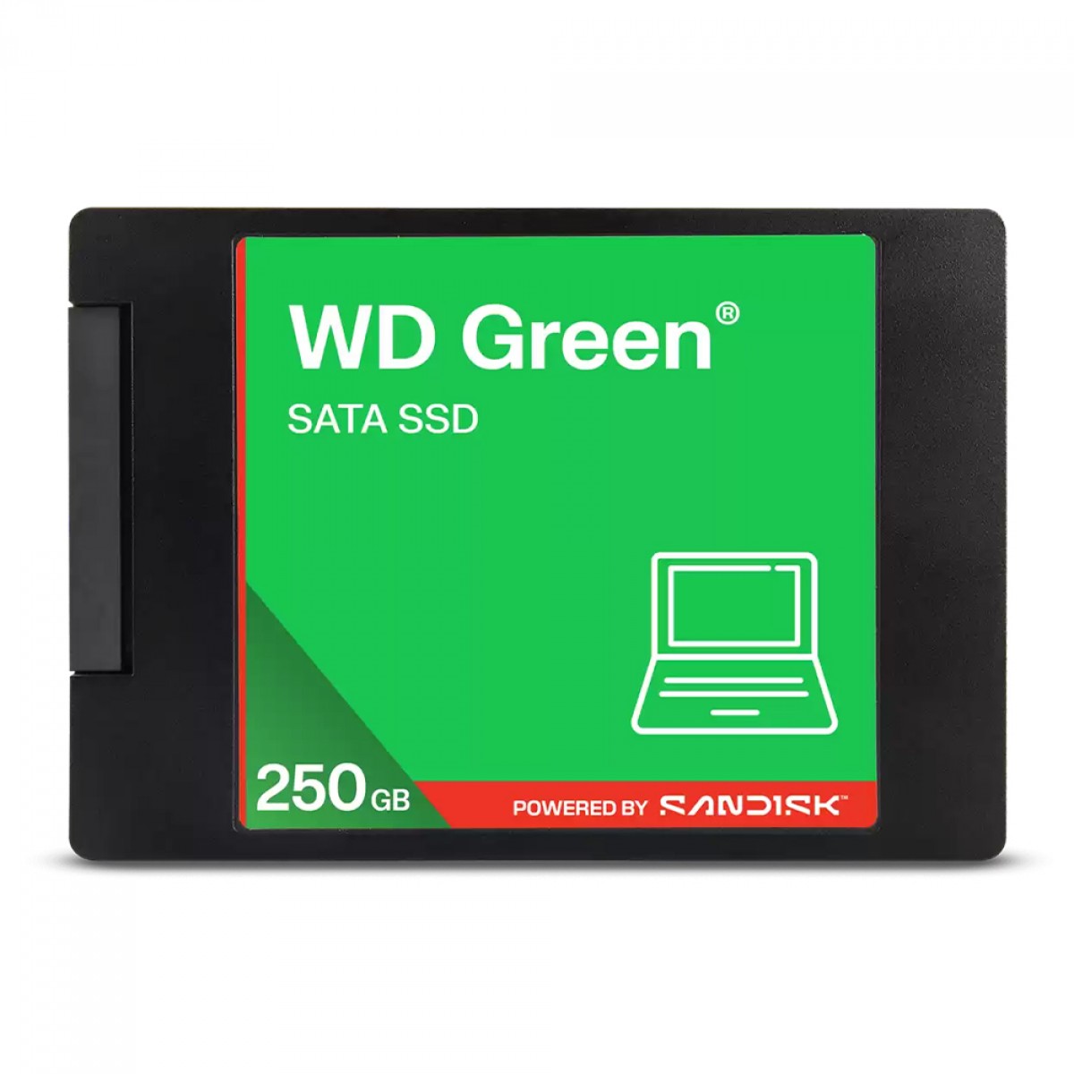 SSD WD Green 250GB, Sata III, Leitura 545MBs e Gravação 505MBs, WDS250G5G0A