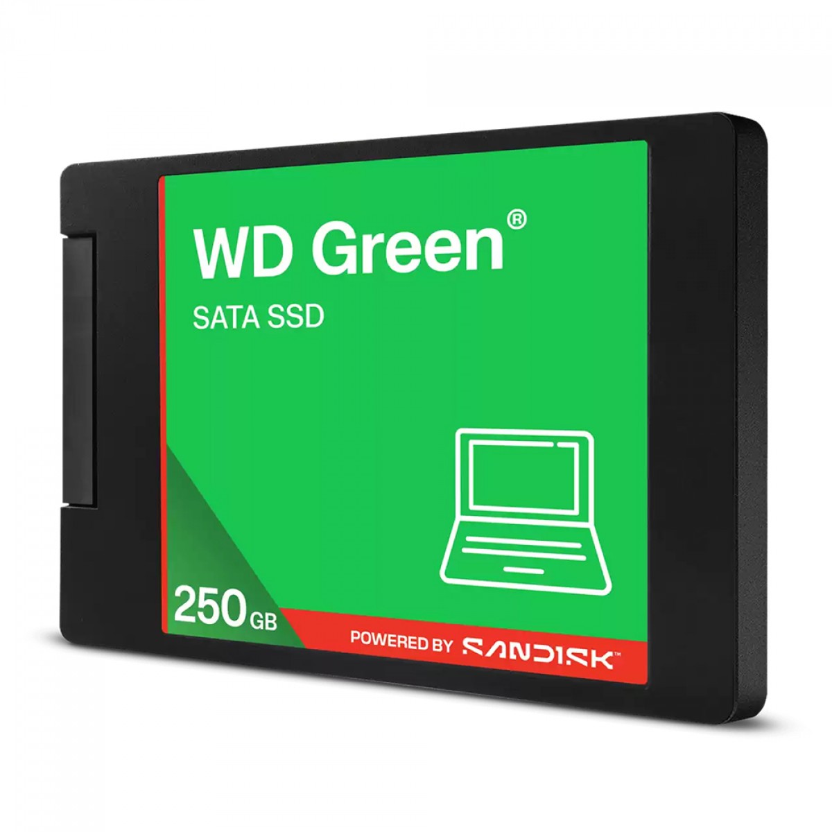 SSD WD Green 250GB, Sata III, Leitura 545MBs e Gravação 505MBs, WDS250G5G0A