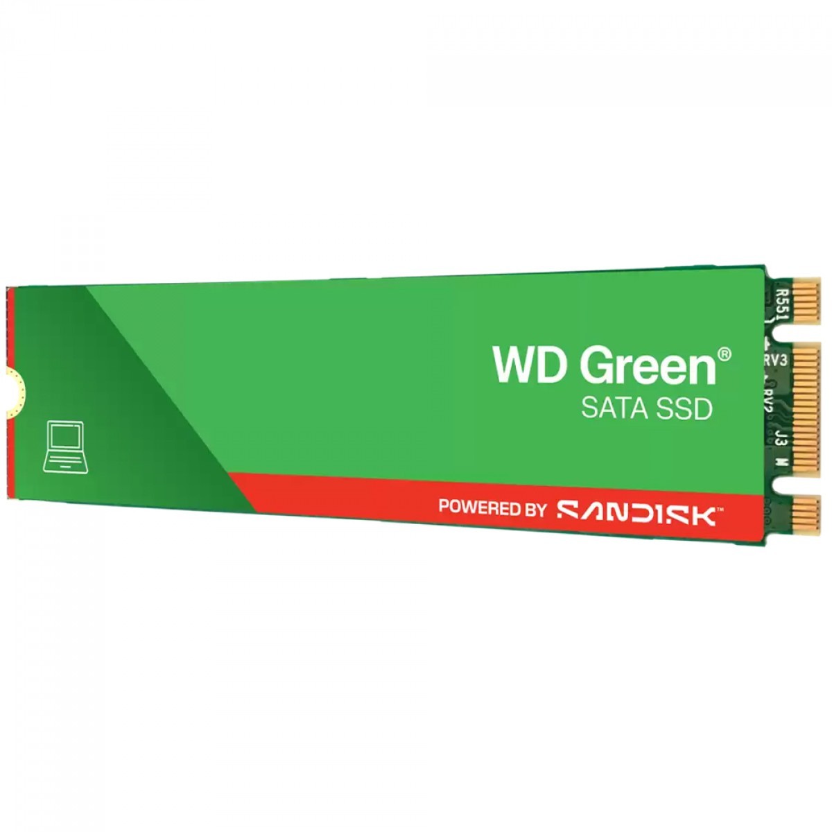 SSD WD Green 480GB, M.2 SATA III, Leitura 545MBs e Gravação 465MBs, WDS480G3G0B  - Open Box