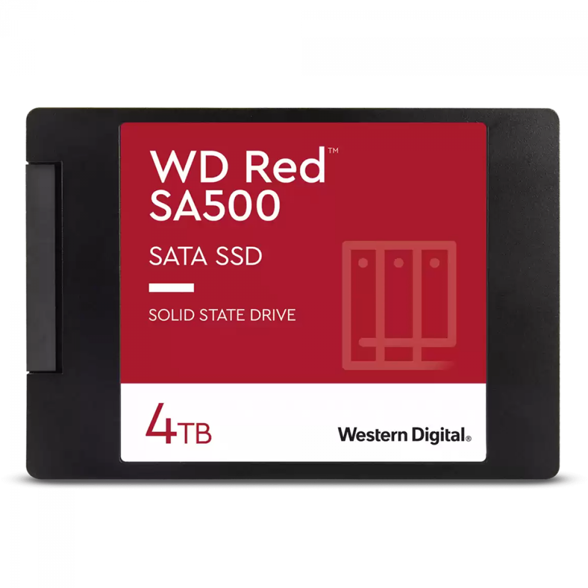 SSD WD_Red SA500, 4TB, Sata III, Leitura 560MBs e Gravação 530MBs. WDS400T1R0A