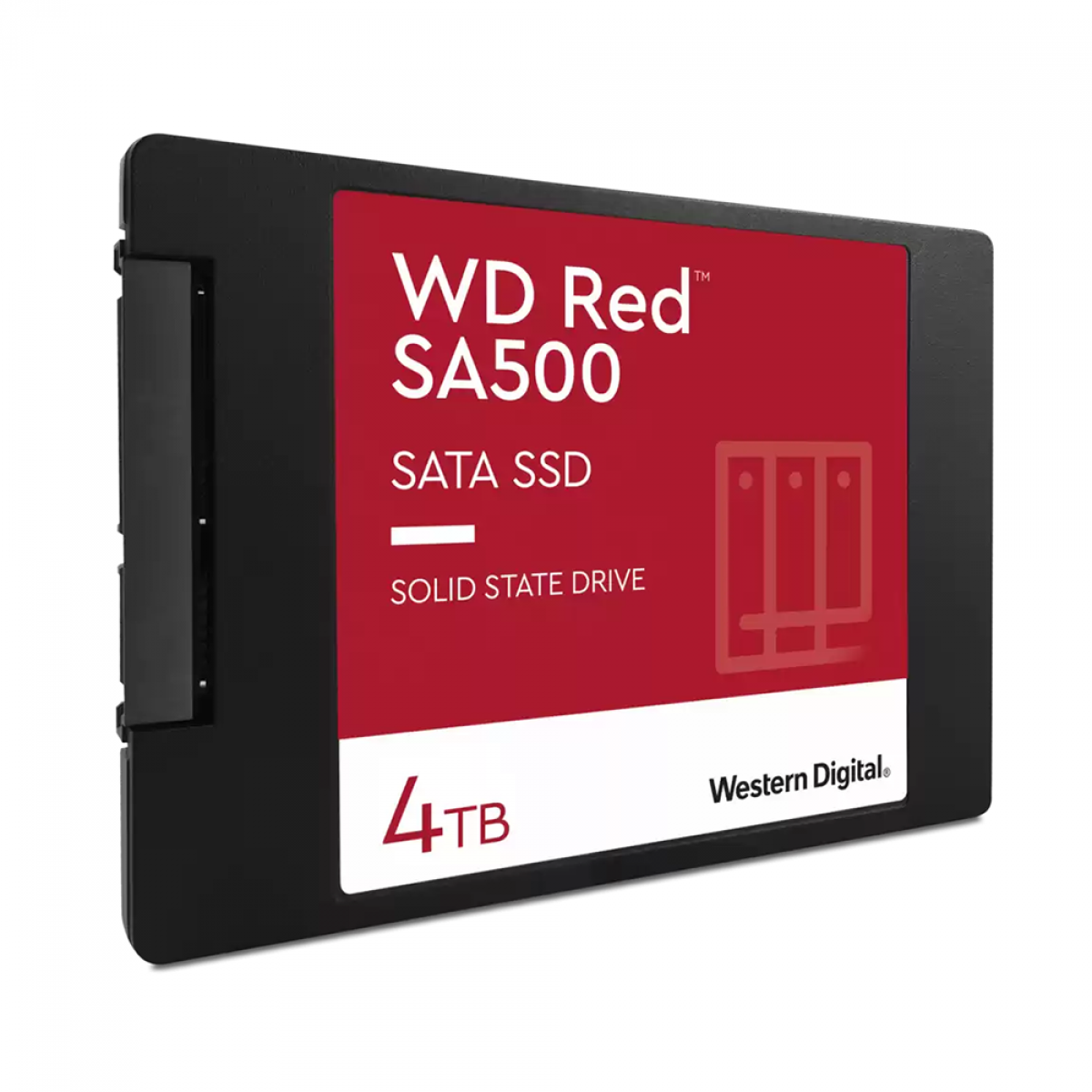 SSD WD_Red SA500, 4TB, Sata III, Leitura 560MBs e Gravação 530MBs. WDS400T1R0A