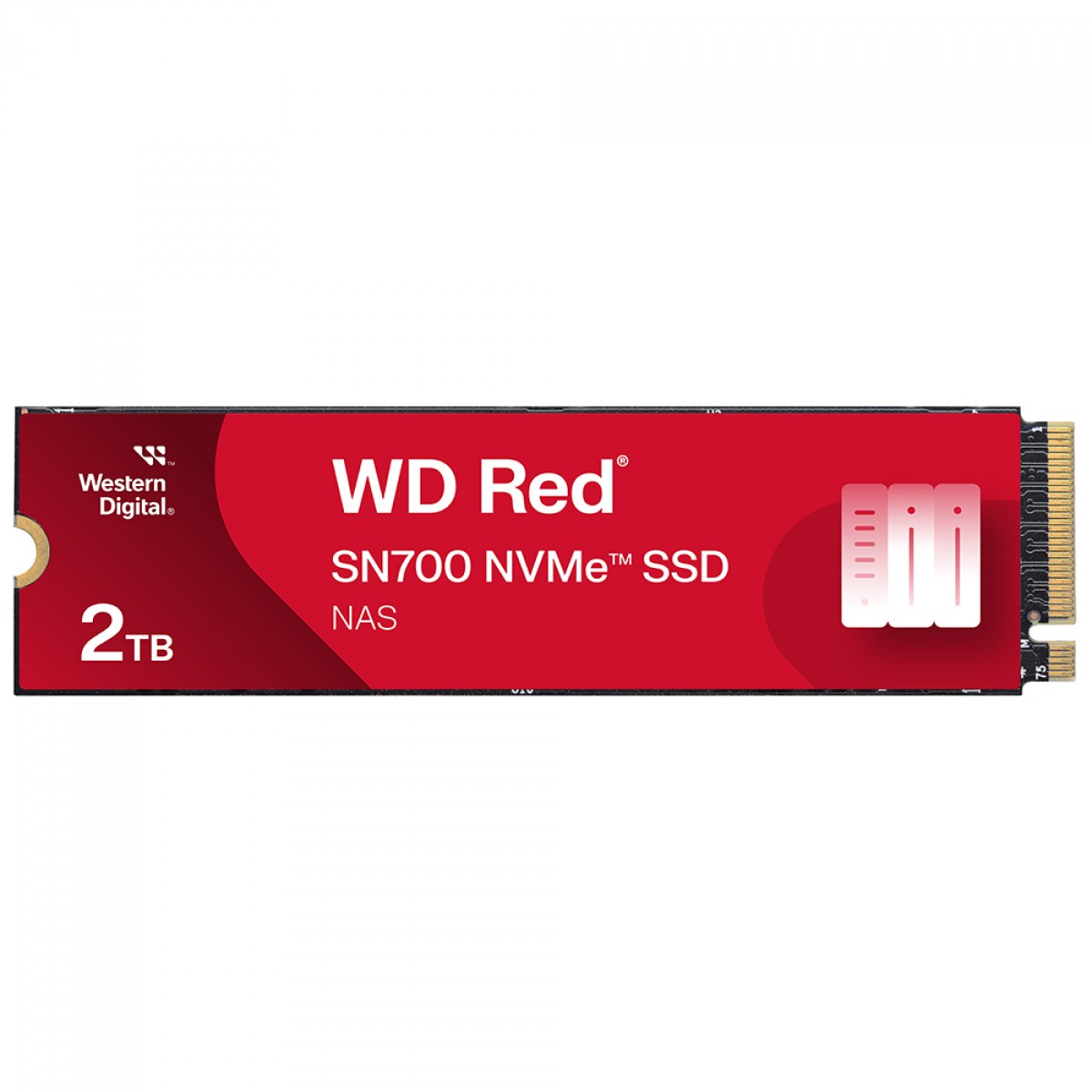 SSD WD_Red SN700 NVMe M.2, 2TB, PCIe Gen3 x4, NVMe, Leitura 3400MBs e Gravação 2900MBs, WDS200T1R0C