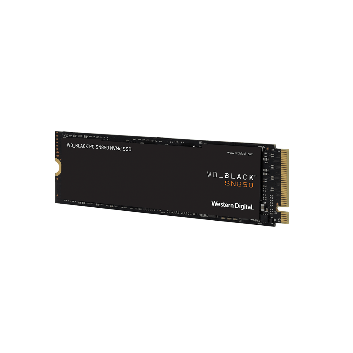 SSD Western Digital, WD_Black SN850, 500GB, NVMe, 7000 MB/s Leitura e 5300 MB/s2 Gravação, Sem Heatsink, WDS500G1X0E