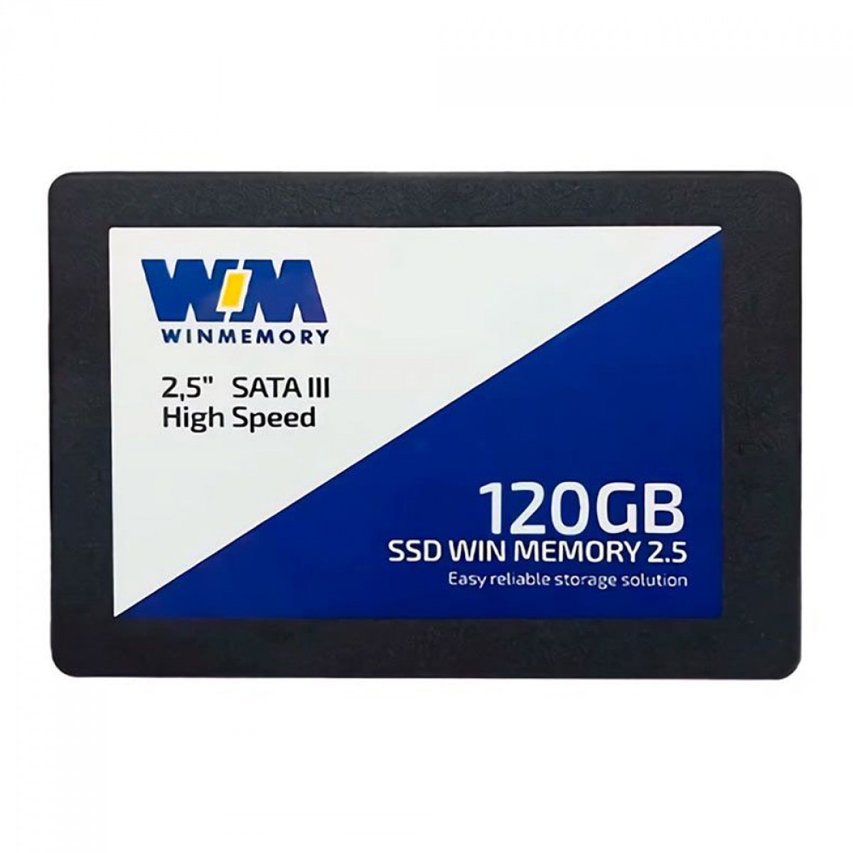 SSD Winmemory, 120GB, SATA III, Leitura 520MB/s e Gravação 420MB/s