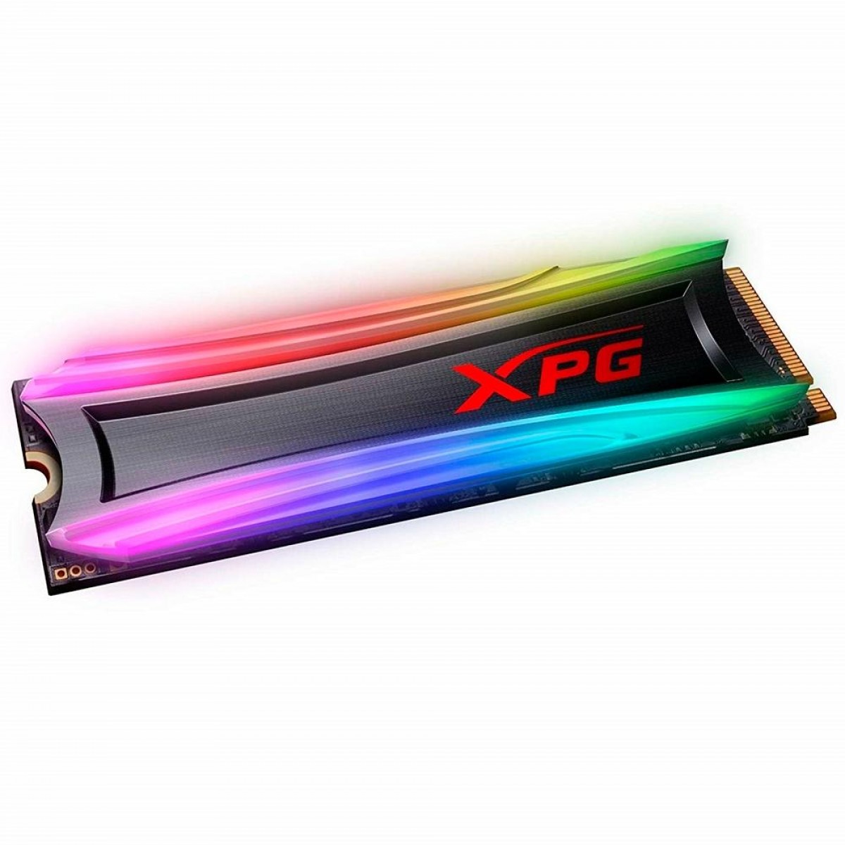 SSD XPG Spectrix S40G RGB, 512GB, M.2 2280, NVMe, Leitura: 3500MBs e Gravação: 1900MBs, AS40G-512GT-C