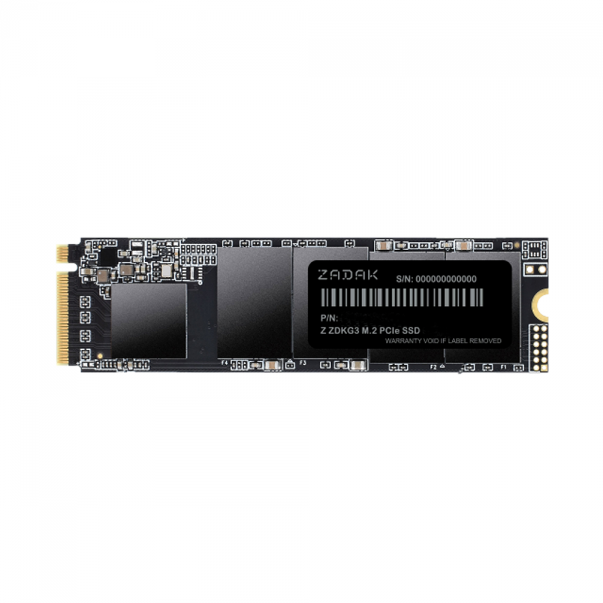 SSD Zadak ZDKG3 1TB, PCIe Gen 3x4 M.2 NVMe, Leitura 3000MBs e Gravação 2000MBs, ZS1TBZDKG3-1