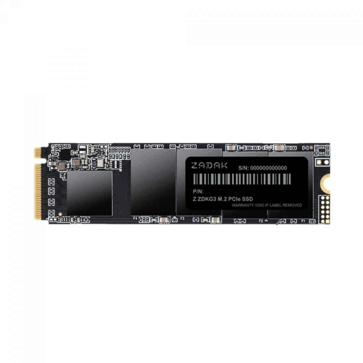 SSD Zadak ZDKG3 256GB, PCIe Gen 3x4 M.2 NVMe, Leitura 2100MBs e Gravação 1300MBs, ZS256GZDKG3-1