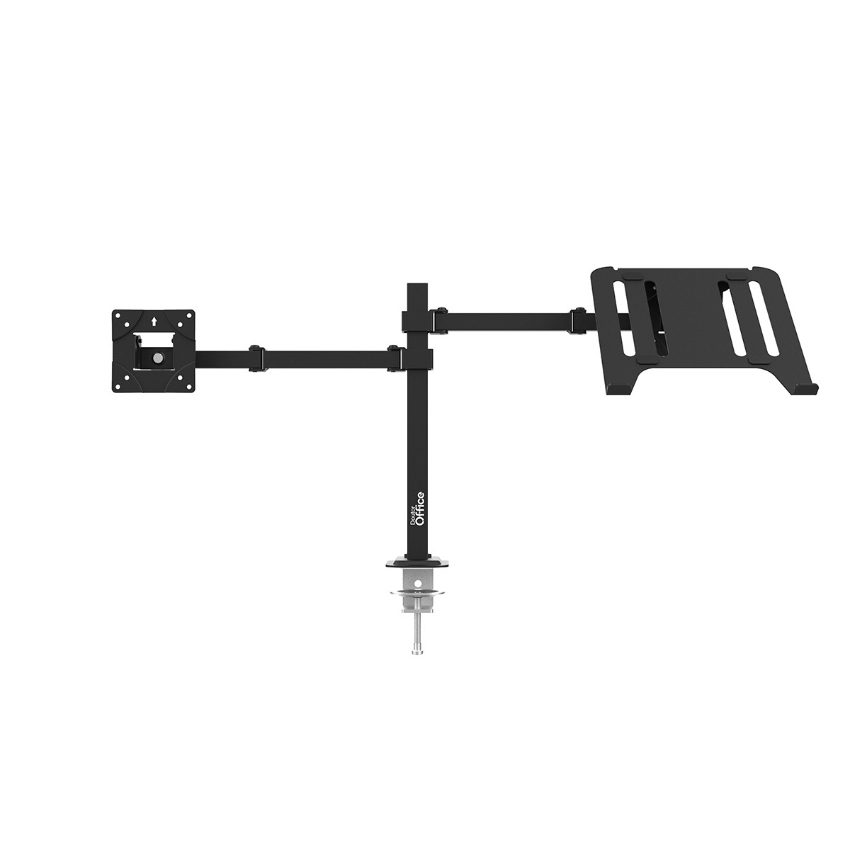 Suporte de Mesa Dr. Office Titan D25, Ergonômico, Para Monitor de Até 32 Pol E Notebook, DR-MA-D25T1M0K32IYN10BN
