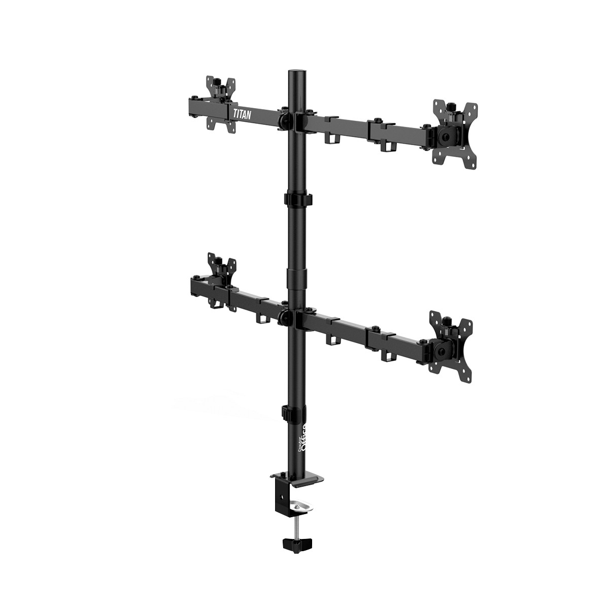 Suporte de Mesa Dr. Office Titan K40, Articulado, Ergonômico, Para 4 Monitores de Até 32 Pol, DR-MA-K40T4M0K32INN10BN