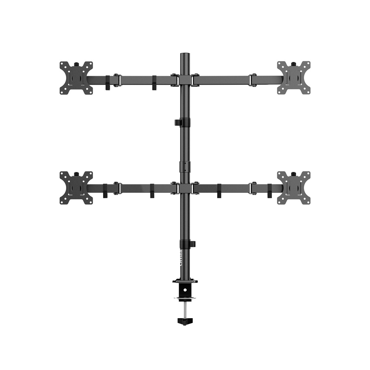 Suporte de Mesa Dr. Office Titan K40, Articulado, Ergonômico, Para 4 Monitores de Até 32 Pol, DR-MA-K40T4M0K32INN10BN