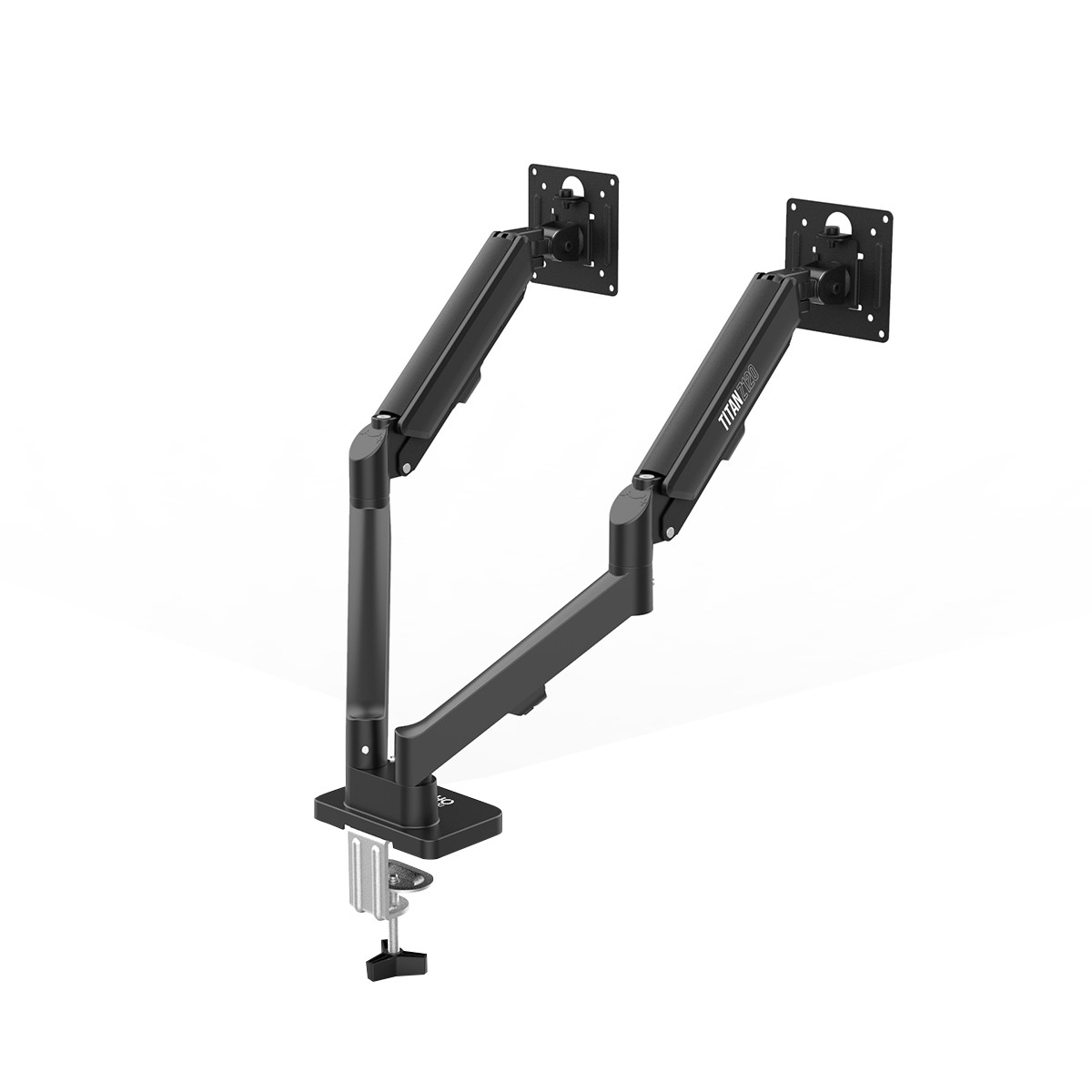 Suporte de Mesa Dr. Office Titan Z120, Articulado, Com Pistão, Para 2 Monitores de Até 32 Pol, DR-MA-Z12T2M0K32INN10BN