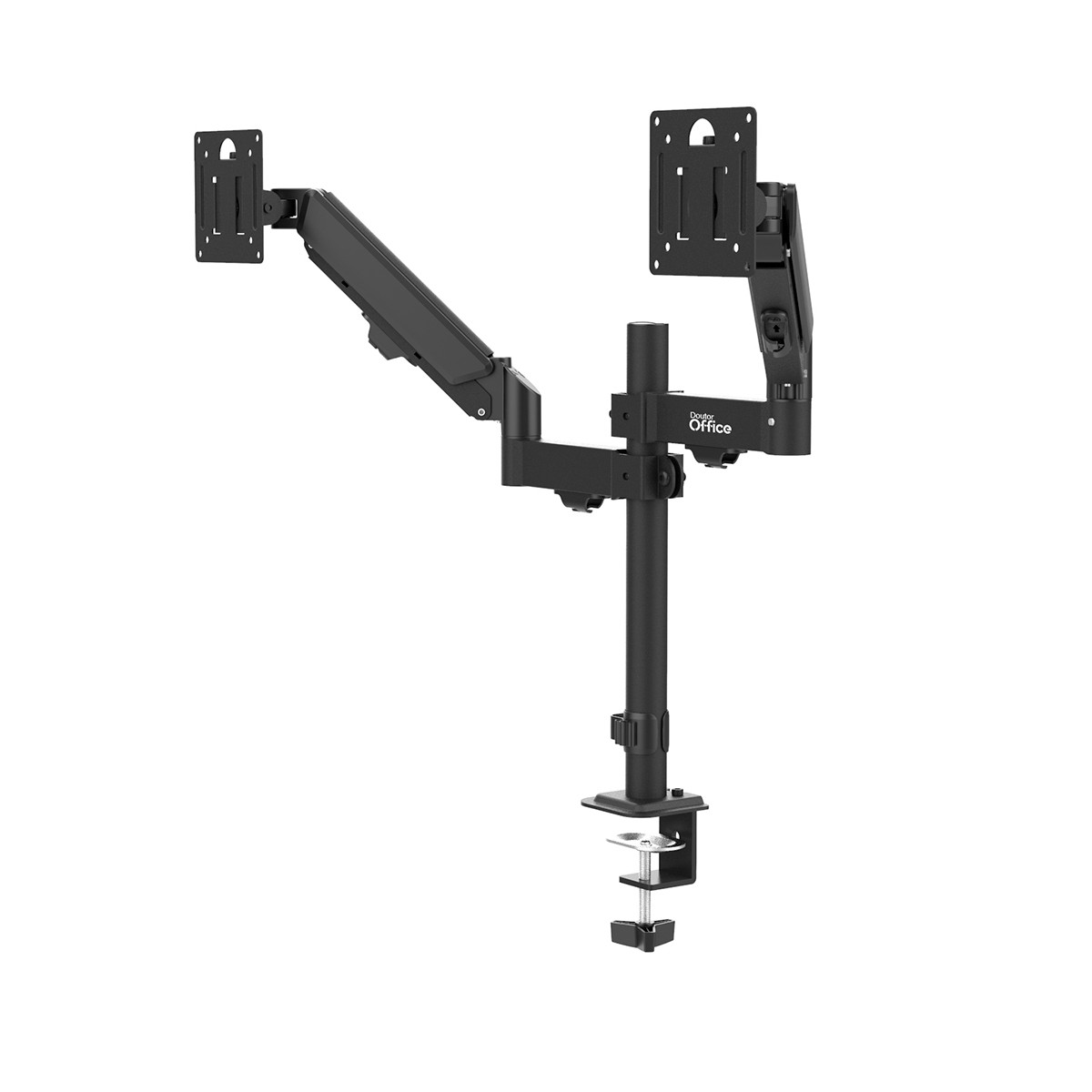 Suporte de Mesa Dr. Office Titan Z120-S, Articulado, Com Pistão, Para 2 Monitores de Até 32 Pol, DR-MA-Z12S2M0K32INN10BN
