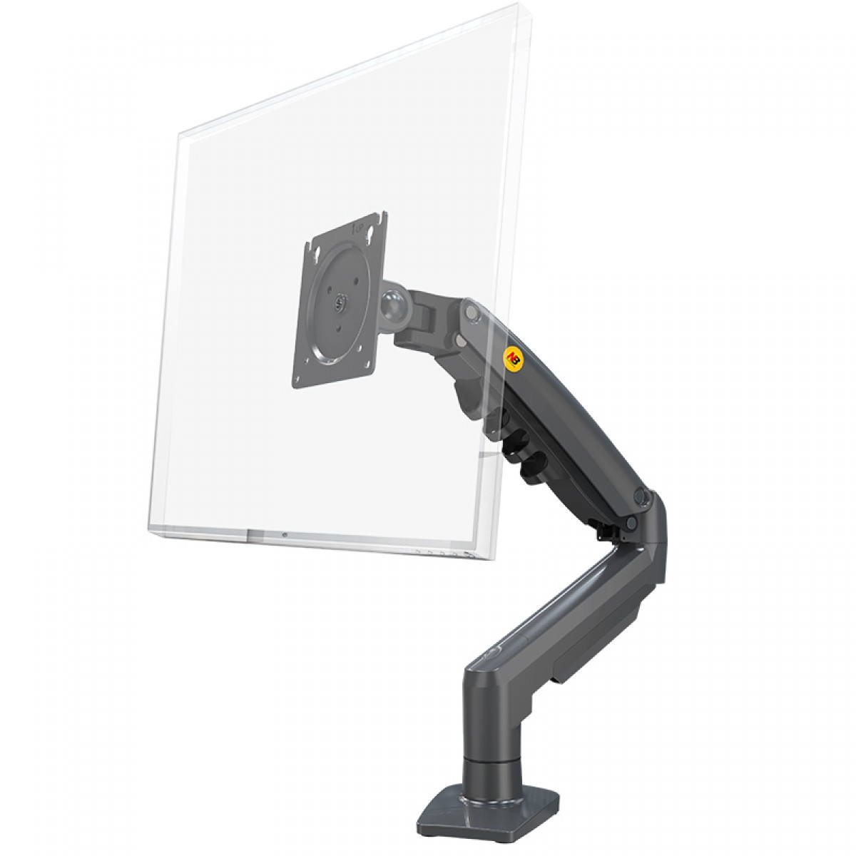 Suporte de Mesa North Bayou F80, Articulado, Com Pistão, Para Monitores 17 Até 30 Pol, Preto