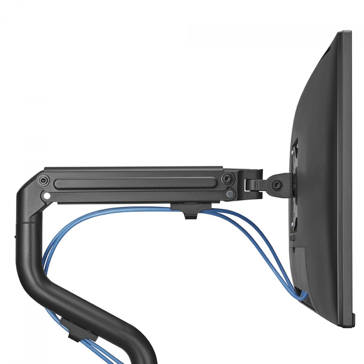 Suporte de Mesa PCYes, Articulado, Para 2 Monitores 17 Até 32 Pol, Preto, PS-024N