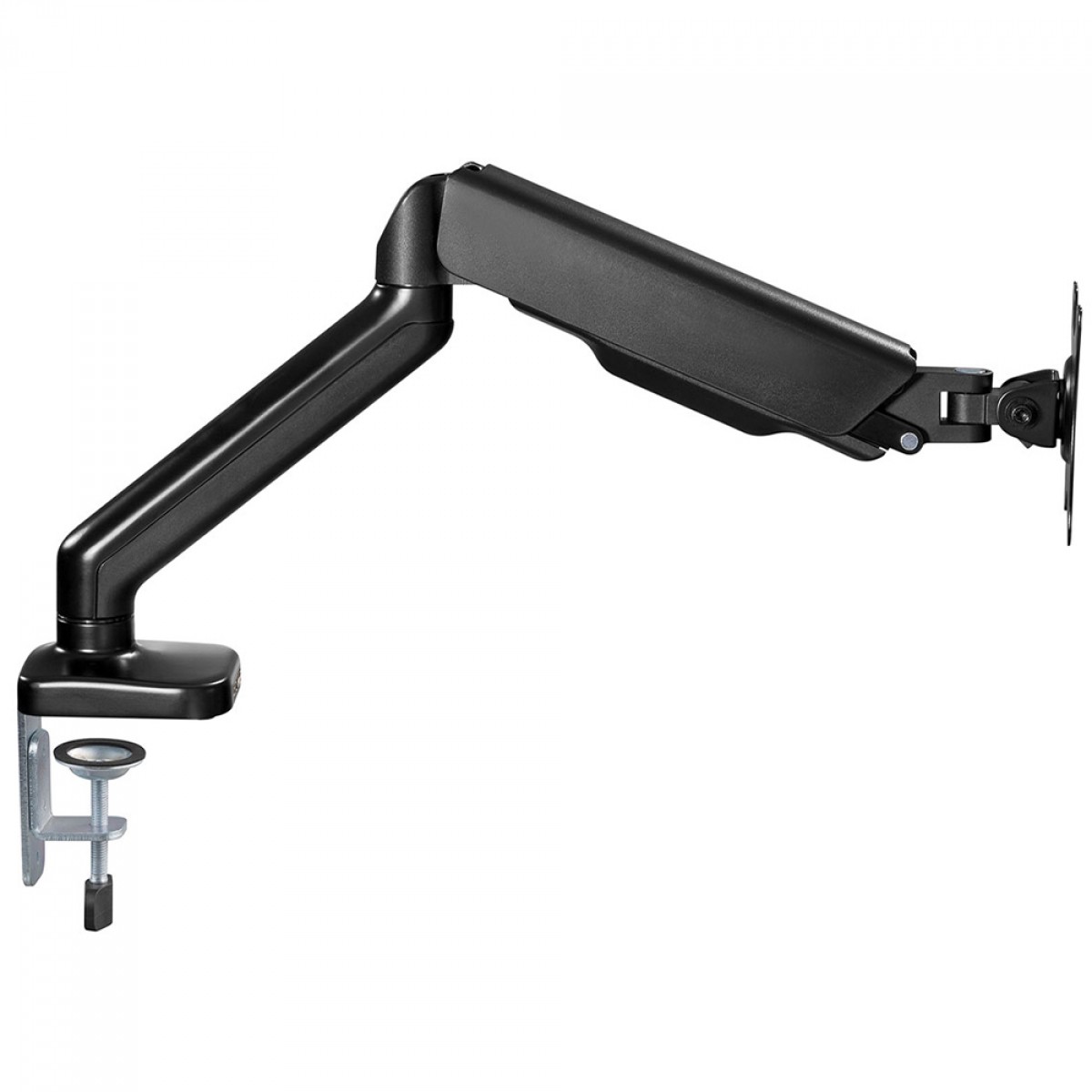 Suporte de Mesa PCYes, Articulado, Para Monitor 17 Até 32 Pol, Com Porta USB 2.0, Áudio e Microfone, Preto, SM-046USB