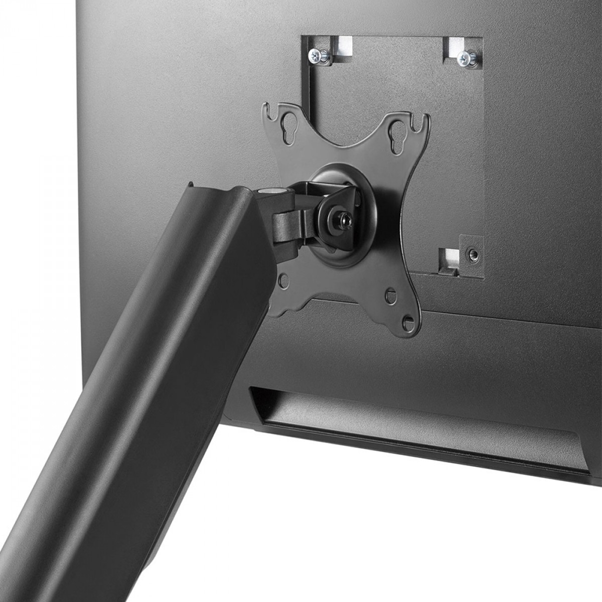 Suporte de Mesa PCYes, Articulado, Para Monitor 17 Até 32 Pol, Com Porta USB 2.0, Áudio e Microfone, Preto, SM-046USB