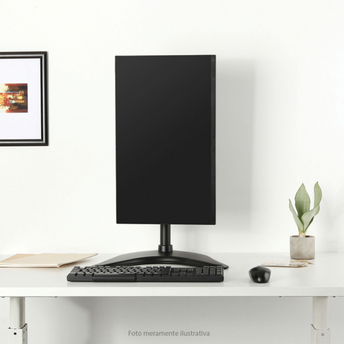 Suporte De Mesa PCYES, Ergonômico, Para Monitor de 13" A 27", PLMSM01B