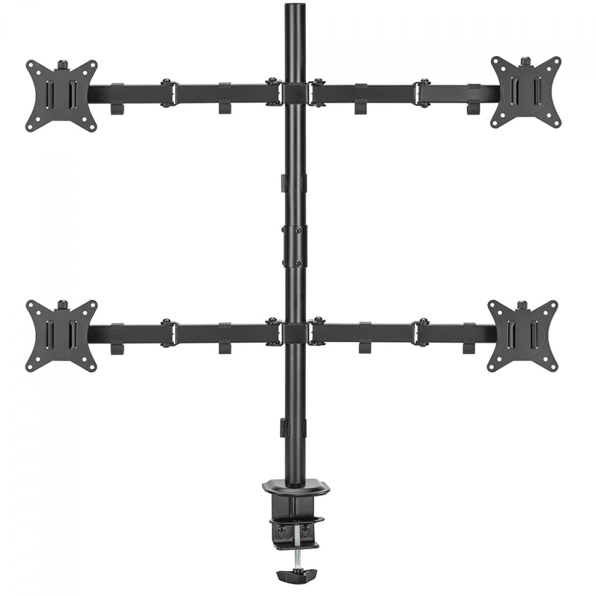 Suporte de Mesa Vinik, Ajustável, Para 4 Monitores 17 Até 32 Pol, Preto, SMQ440C