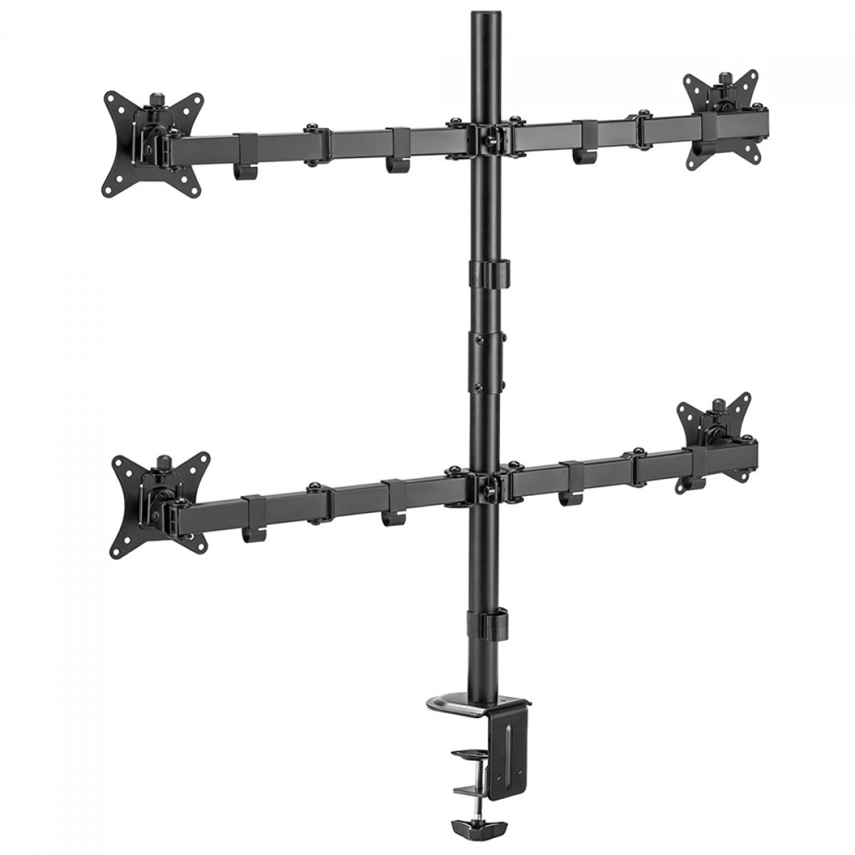 Suporte de Mesa Vinik, Ajustável, Para 4 Monitores 17 Até 32 Pol, Preto, SMQ440C