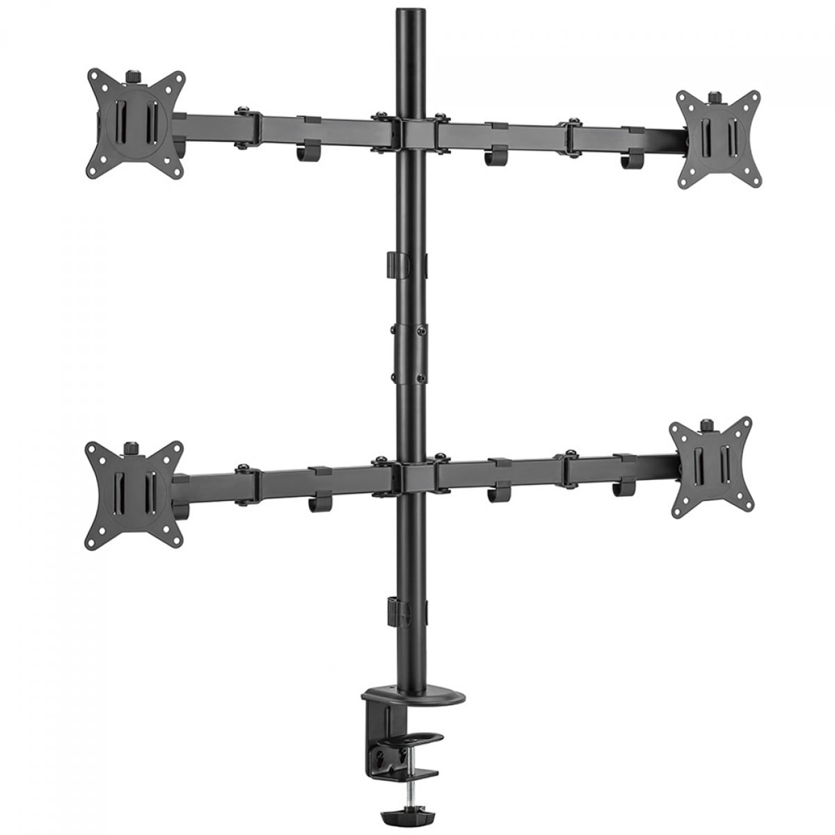Suporte de Mesa Vinik, Ajustável, Para 4 Monitores 17 Até 32 Pol, Preto, SMQ440C