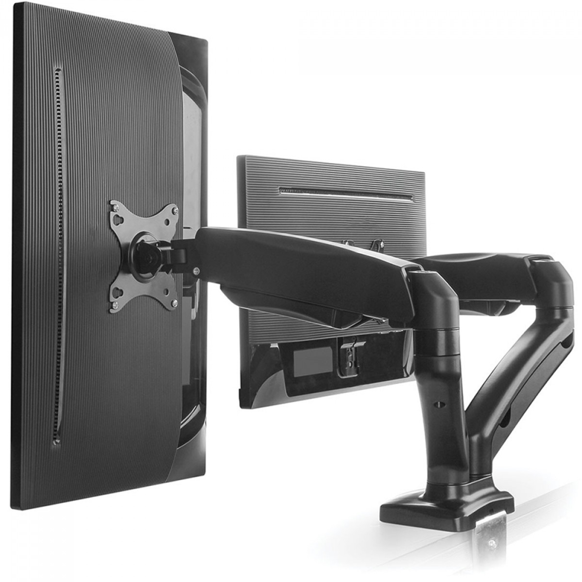 Suporte de Mesa Vinik, Articulado, Com Pistão, Para 2 Monitores 17 Até 32 Pol, Preto, SM-341B