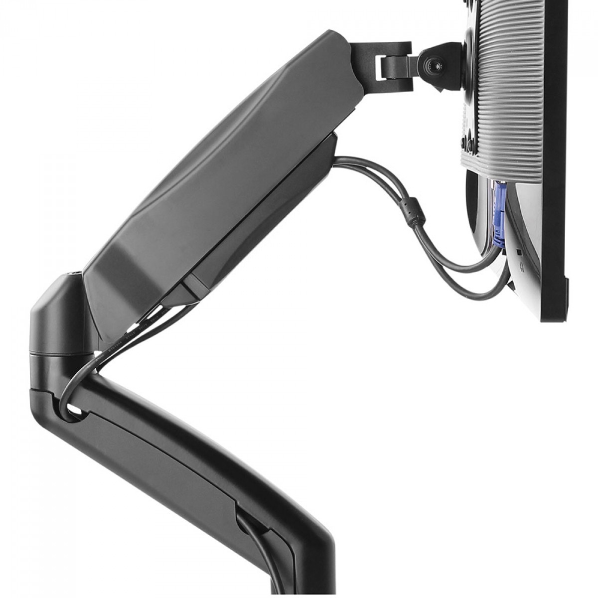 Suporte de Mesa Vinik, Articulado, Com Pistão, Para 2 Monitores 17 Até 32 Pol, Preto, SM-341B