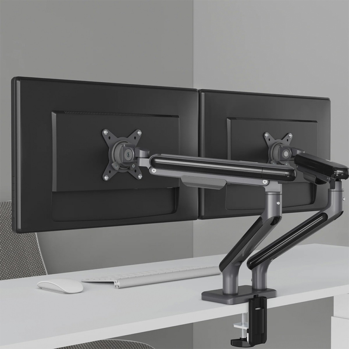 Suporte de Monitor Elements Aice Duo, Articulado, Preto