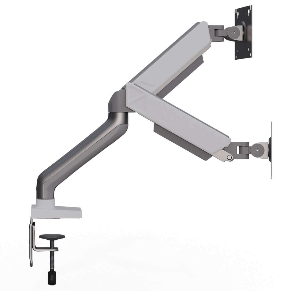 Suporte de Monitor Elements Audaz Duo, Articulado, Branco