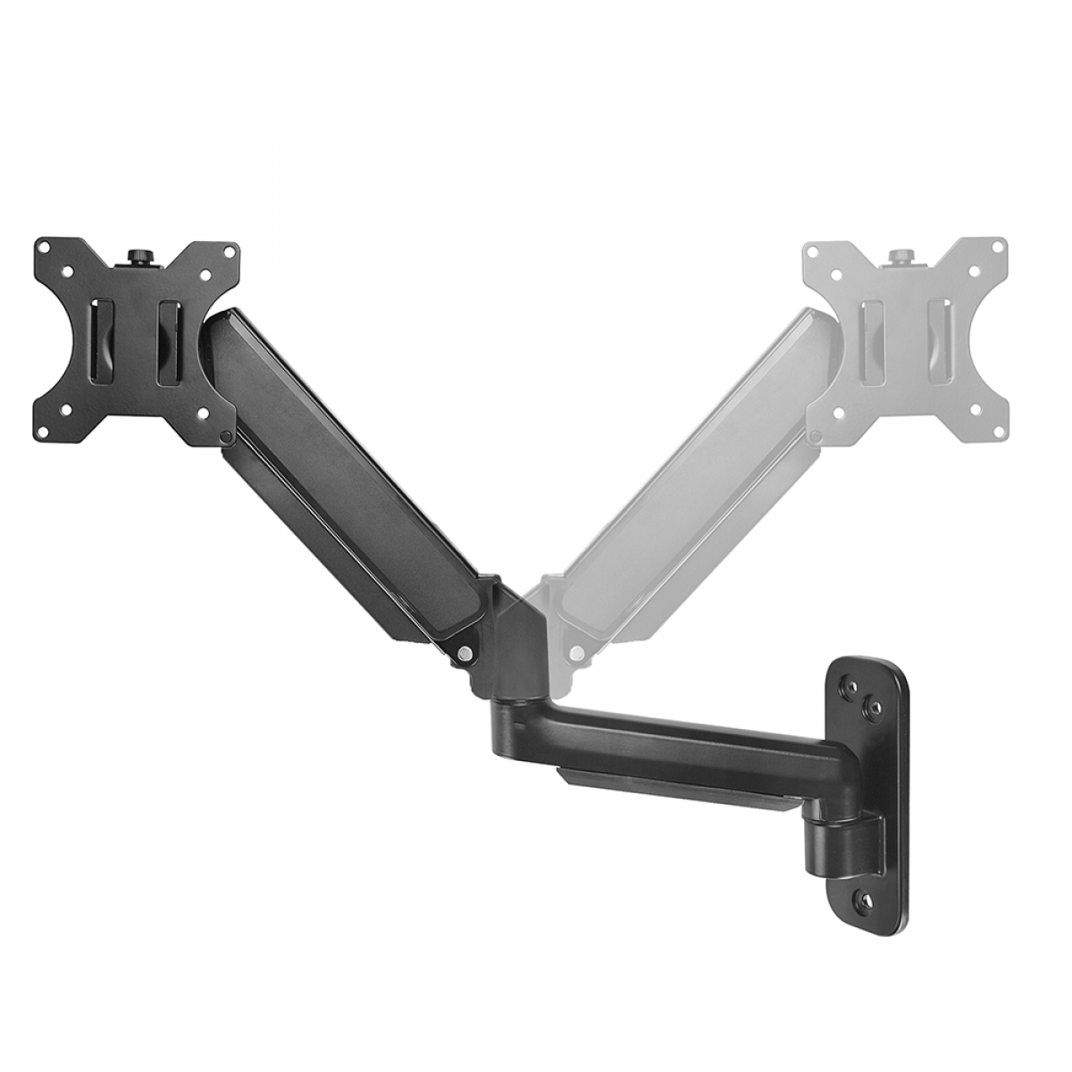 Suporte de Parede Bluecase, Ergonômico, Articulado, Com Pistão, Para Monitores de 12 a 32", BSPMTG01-2