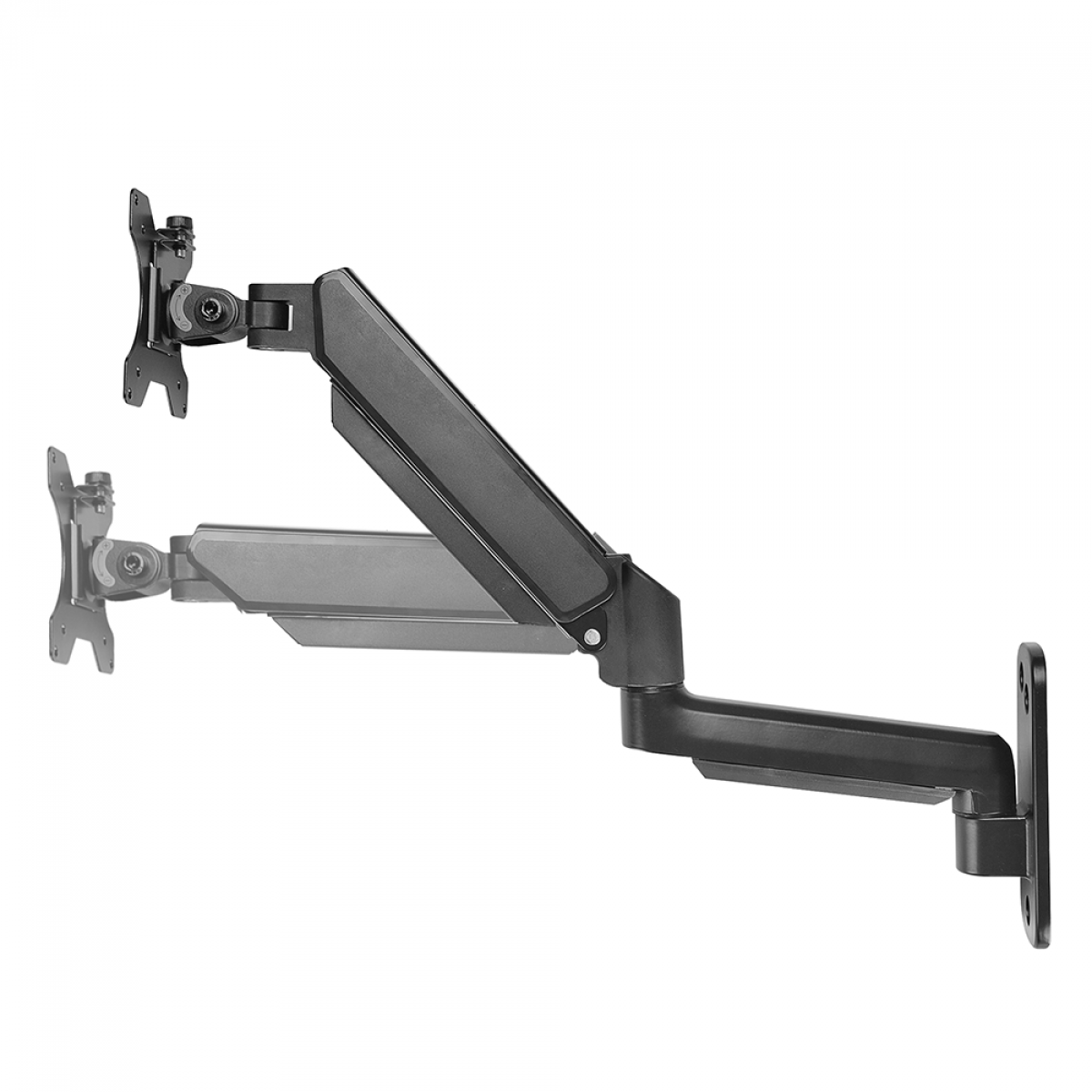 Suporte de Parede Bluecase, Ergonômico, Articulado, Com Pistão, Para Monitores de 12 a 32", BSPMTG01-2