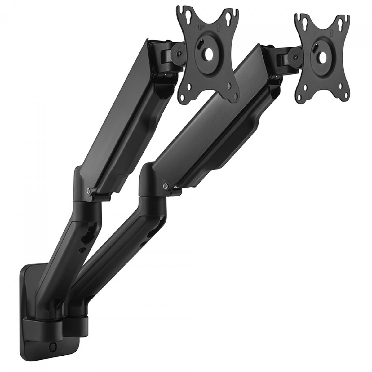 Suporte de Parede PCYes, Articulado, Para 2 Monitores 17 Até 32 Pol, Preto, PLMSM05A