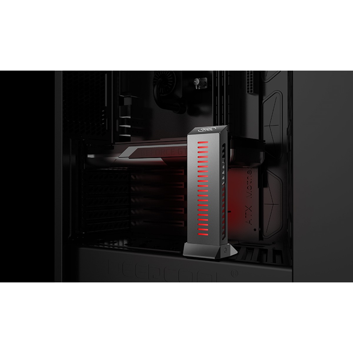 Suporte de Placa de Vídeo Deepcool GH-01 RGB, Black, GH-01 RGB