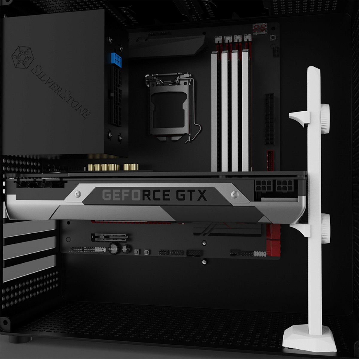 Suporte de Placa de Vídeo SuperFrame H21, White