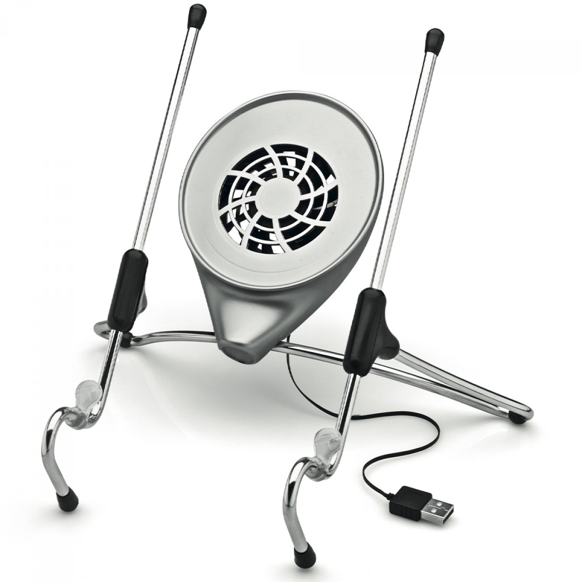 Suporte Ergonômico para Notebook Octoo Uptable Cooler, Ajustável, Cromado