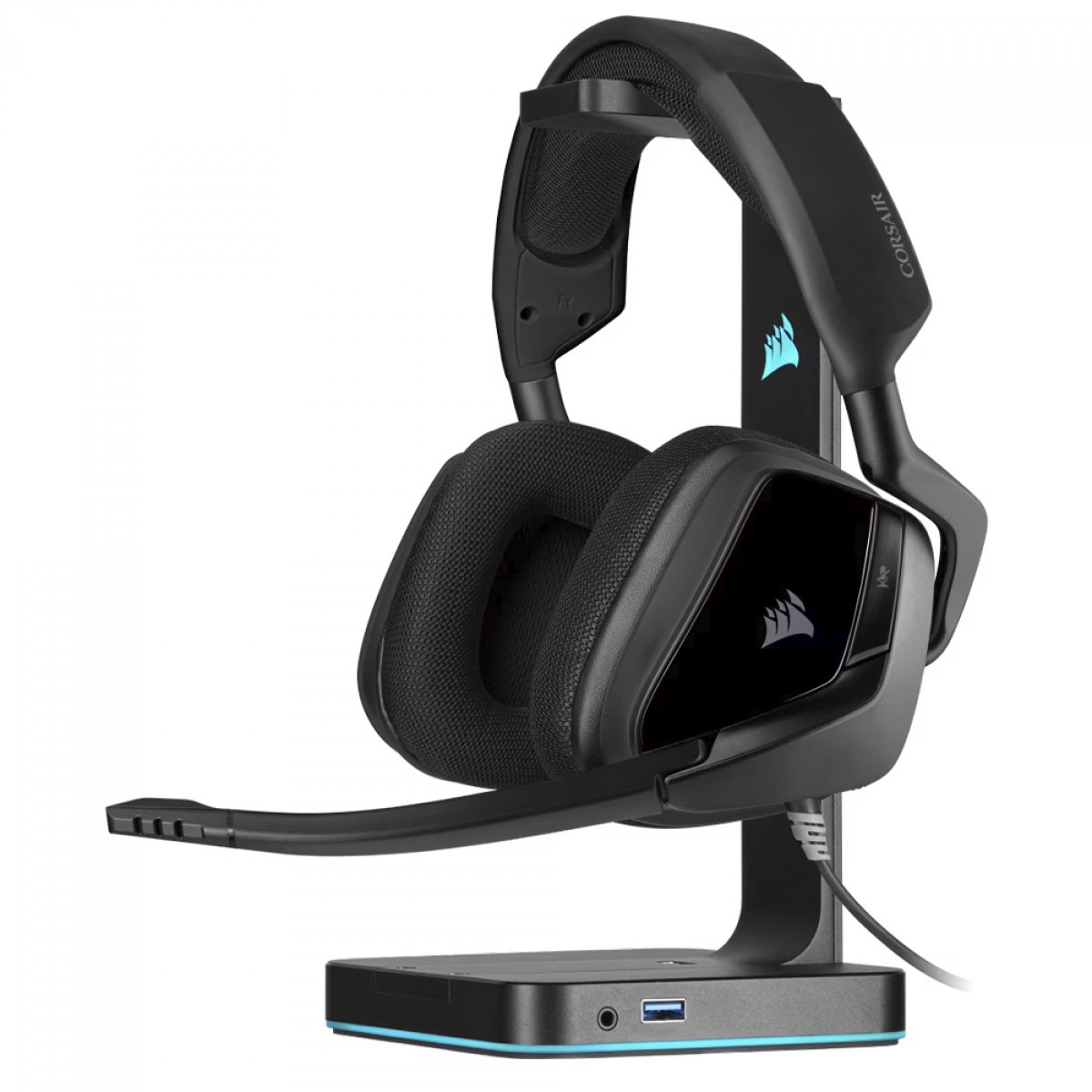 Suporte Para Headset Corsair ST100 RGB Premium, Surround 7.1, USB 3.1, Preto, CA-9011167-NA