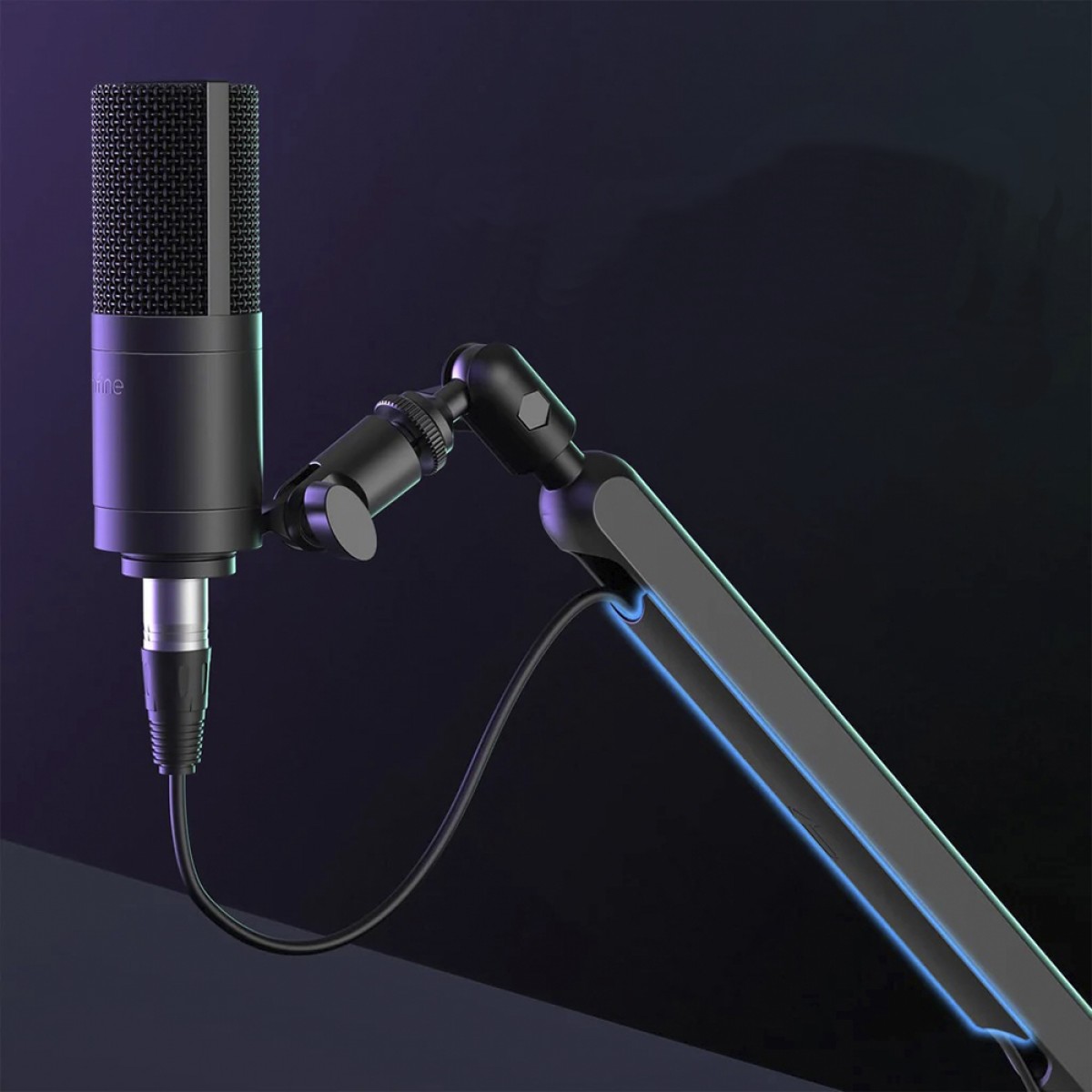Suporte Para Microfone Articulado Fifine BM88, Ajustável, Black