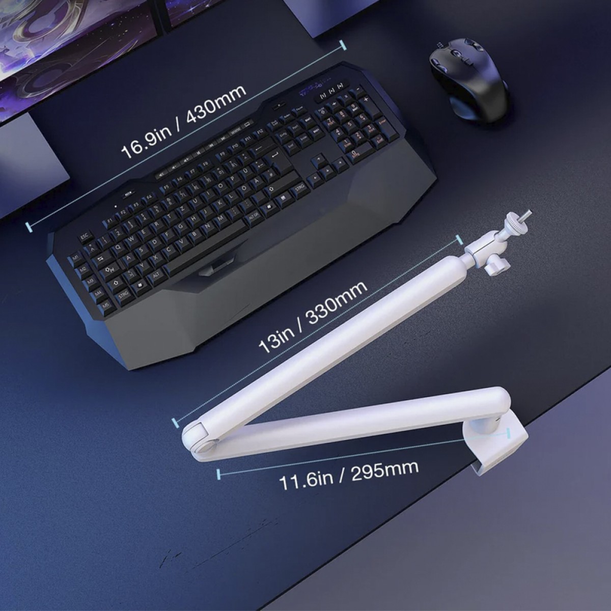 Suporte Para Microfone Articulado Fifine BM88, Ajustável, Branco