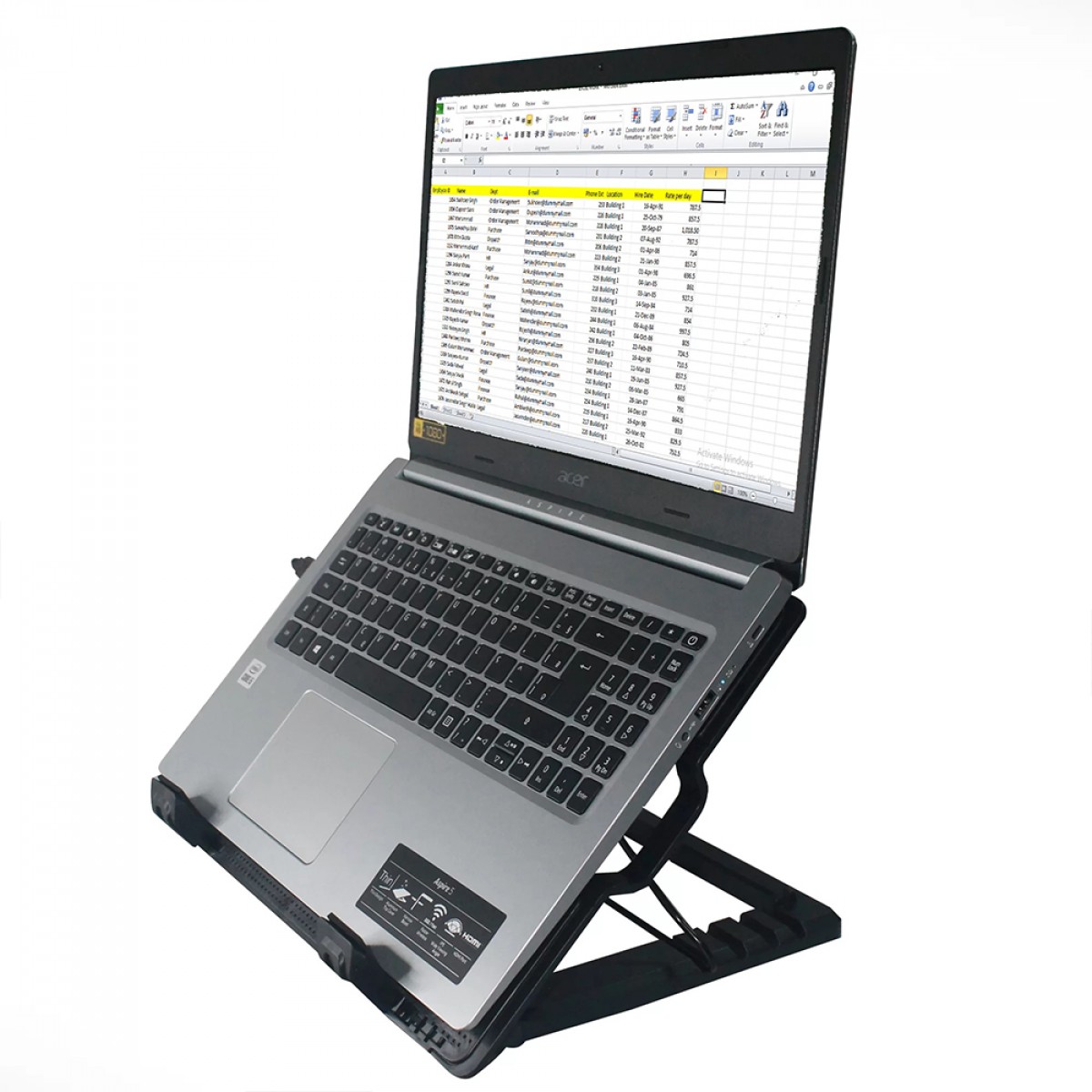 Suporte Para Notebook Coolerpad, Ajuastável, Até 17 Pol, Com Fan de 140mm, Preto, TC0301