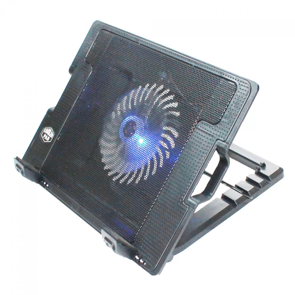 Suporte Para Notebook Coolerpad, Ajuastável, Até 17 Pol, Com Fan de 140mm, Preto, TC0301