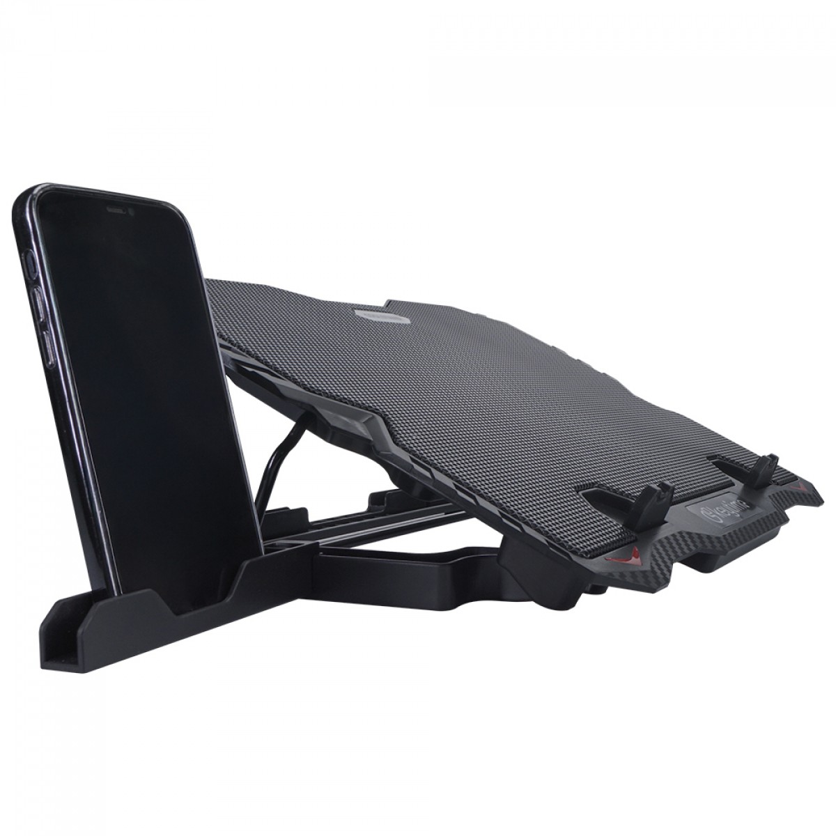 Suporte para Notebook Keytime CoolStand 5, Ajustável, Preto, Com 5 Fans, KYT00021