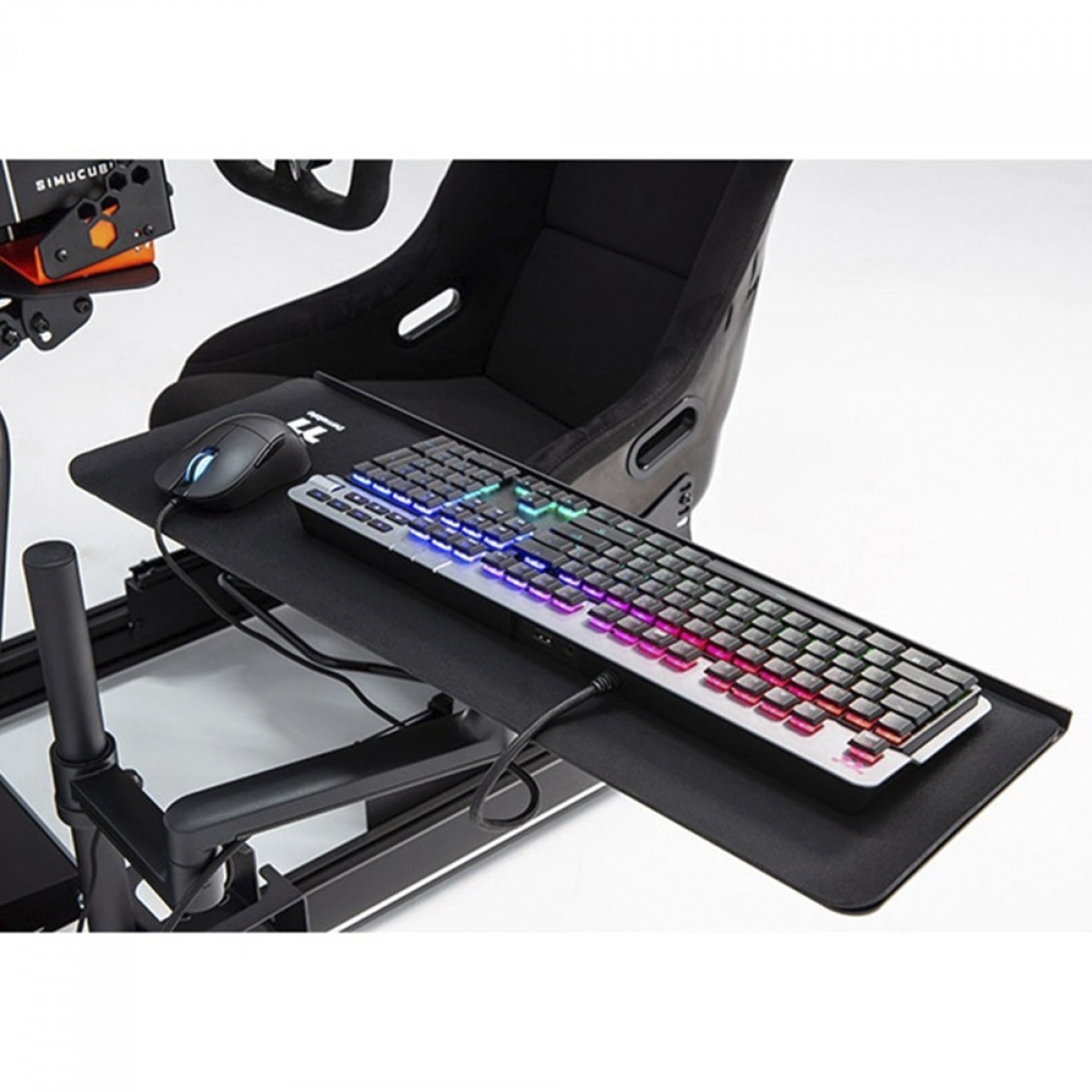 Suporte Para Teclado e Mouse Thermaltake, Compatível Com Cockpit GR500 e GF500, Preto, GSC-ACC-KBASBB-01