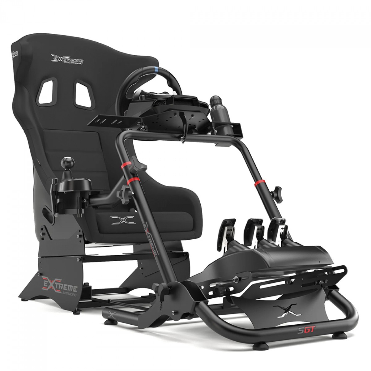 Suporte Para Volante Extreme Simracing SGT, Compatível com Pedais e Câmbio, Preto