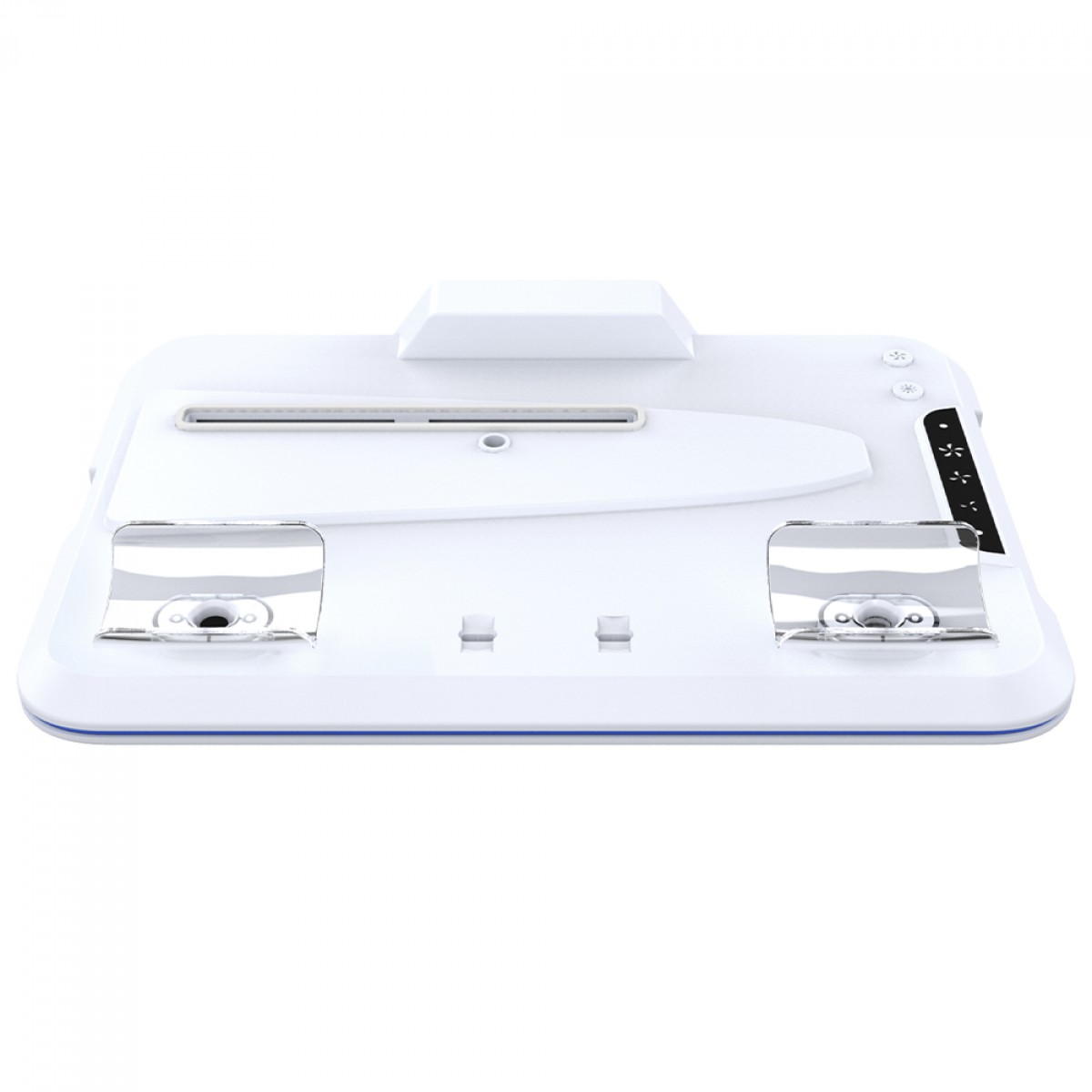 Suporte Vertical Ipega Para PS5 Slim, RGB, Com Cooler Para Refrigeração, Dock De Carregamento Para Controle Dualsense e Suporte De Headset, Branco, PG-P5S020W