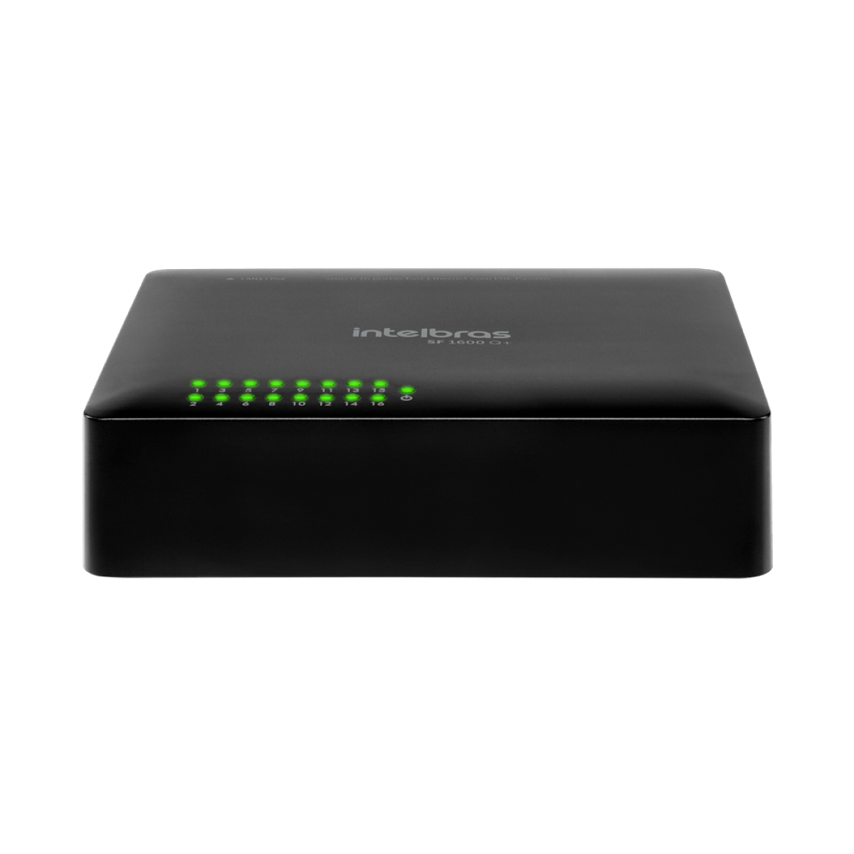 Switch Intelbras SF 1600 Q+, 16 portas 10/100 Mbps, Fast Ethernet