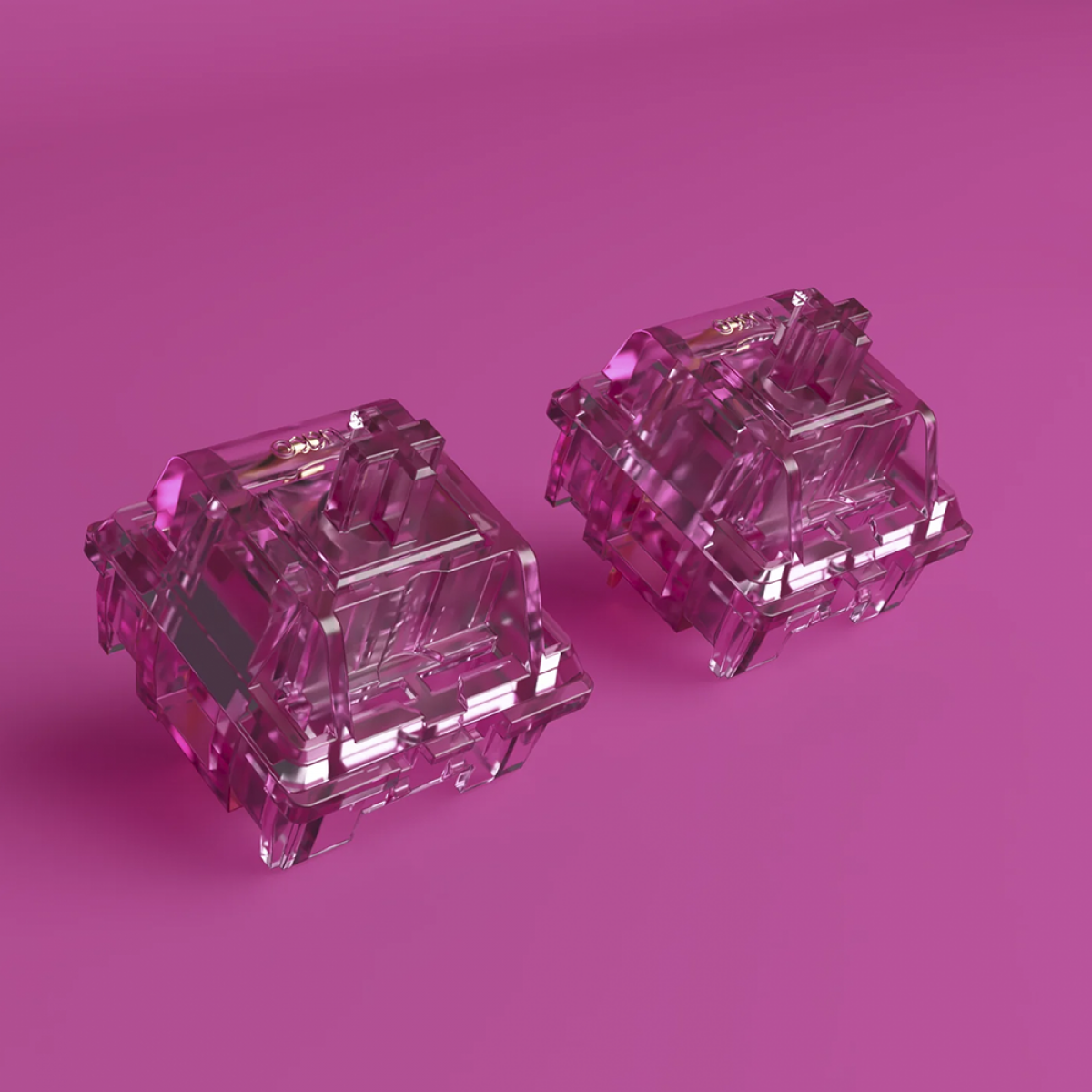 Switch Para Teclado Mecânico Akko, Linear, Kit Com 45 Unidades, Crystal Wine Red
