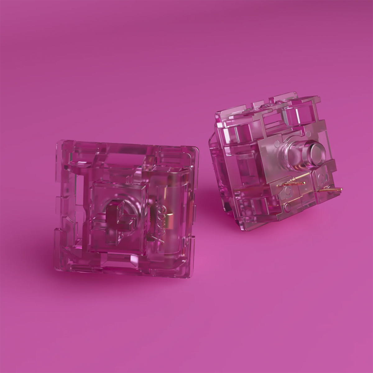 Switch Para Teclado Mecânico Akko, Linear, Kit Com 45 Unidades, Crystal Wine Red