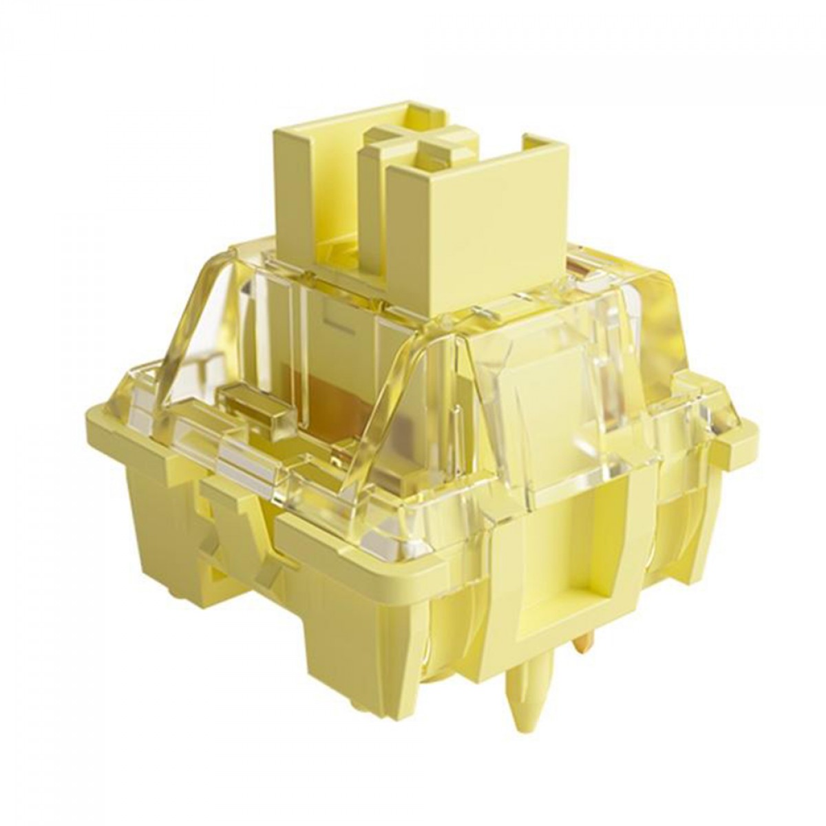 Switch Para Teclado Mecânico Akko V3 Pro Switches, Linear, Kit Com 45 Unidades, Cream Yellow Pro