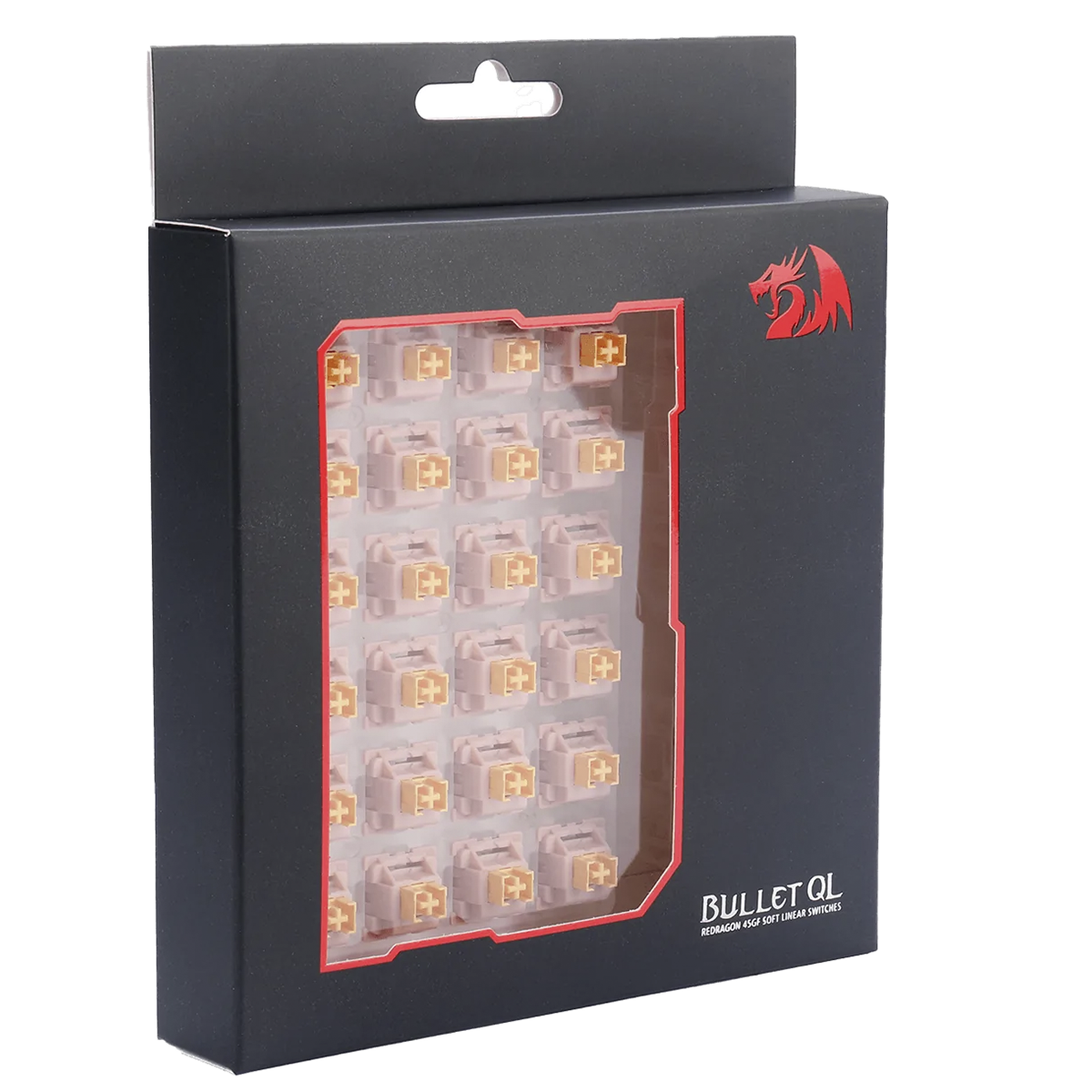 Switch Para Teclado Mecânico Redragon, Linear, Kit Com 24 Unidades, Bullet QL, A113QL